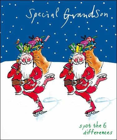 Grandson Skating Christmas Card