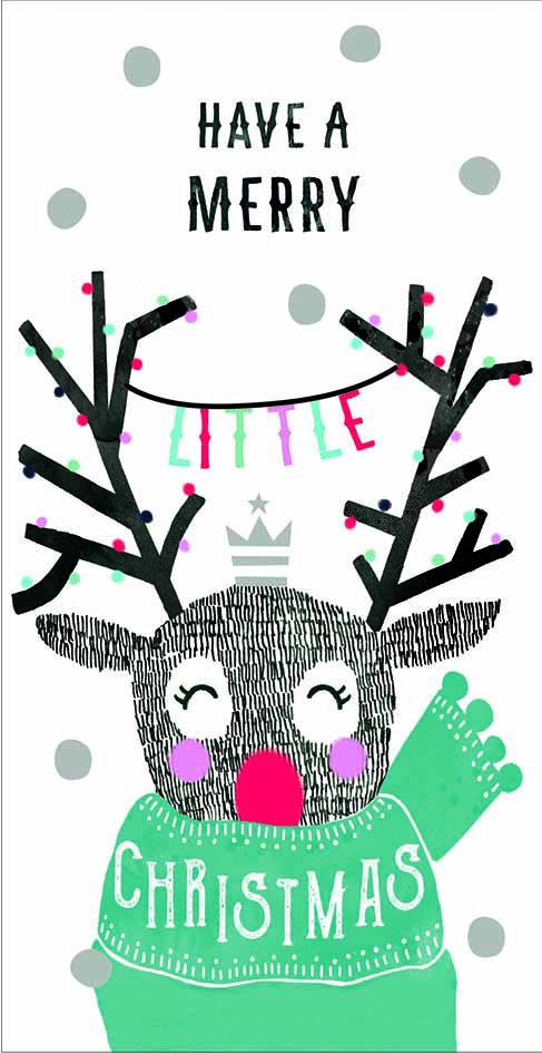 Merry Little Xmas Deer Money Wallet