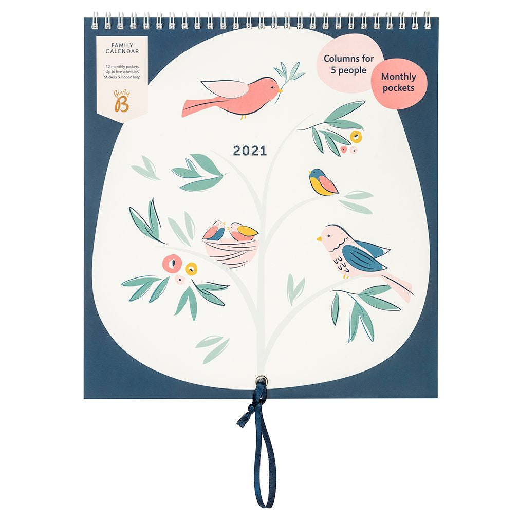 Busy B Family Calendar 2021 Birds