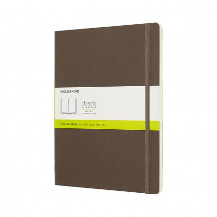 Moleksine XL Plain Soft Cover Notebook Earth Brown