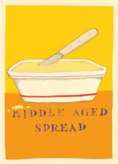 Middle Aged Spread Postcard
