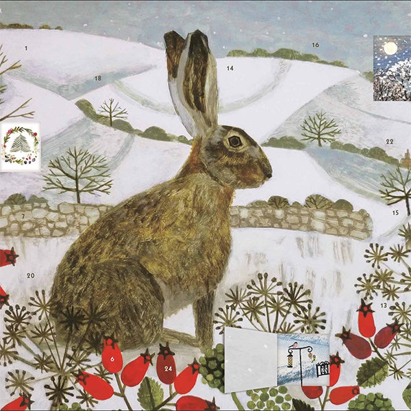 Hare In The Snow Advent Calendar