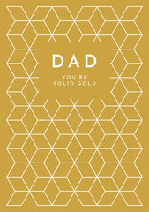 Dad You're Solid Gold Card