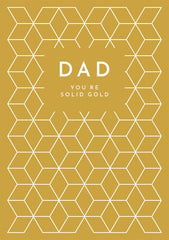 Dad You're Solid Gold Card