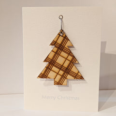 Tartan Tree Christmas Card