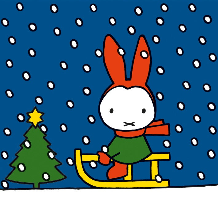 Miffy Sledging 8 Pack Of Christmas Cards