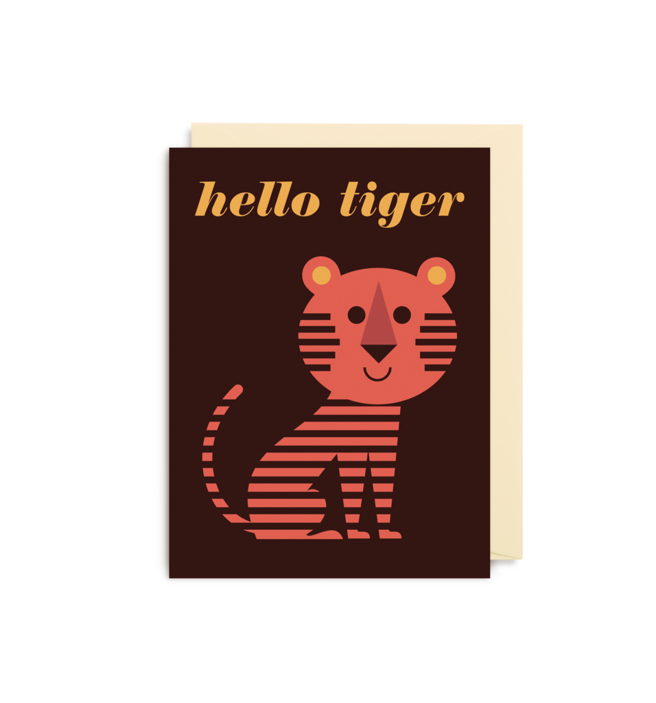 Hello Tiger Mini Card
