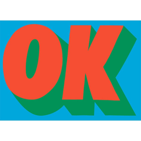 OK Typography Postcard