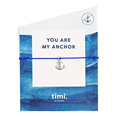 You Are My Anchor Silver Stretch Bracelet