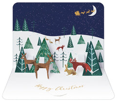 Woodland Scene Christmas Pop-Up Card