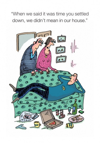Settled Down Card