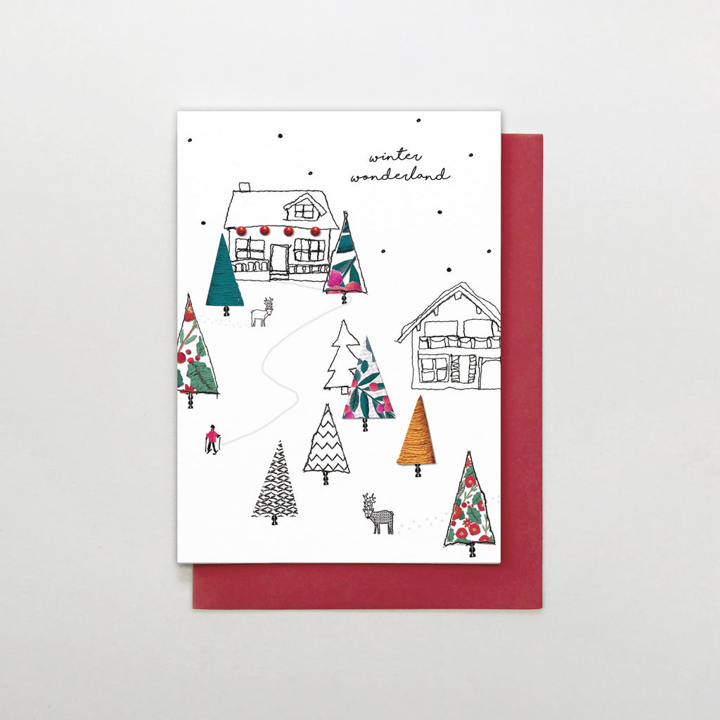 Winter Wonderland Scene Christmas Card