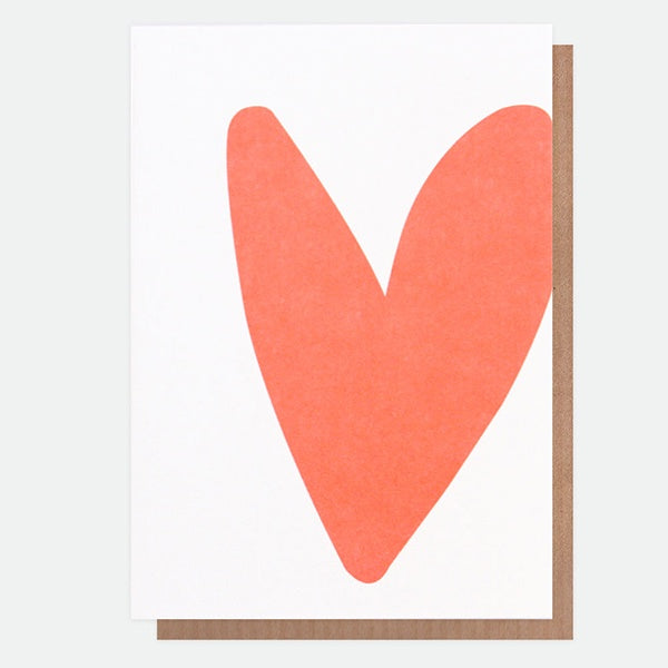 Neon Heart Valentine's Day Card