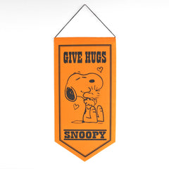 Give Hugs Snoopy Pennant