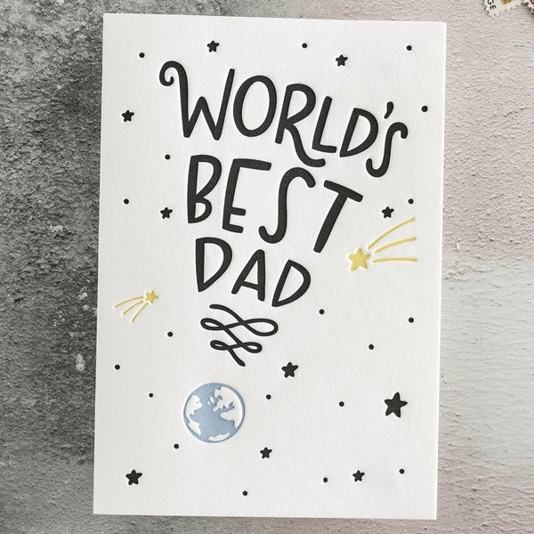 World's Best Dad Card
