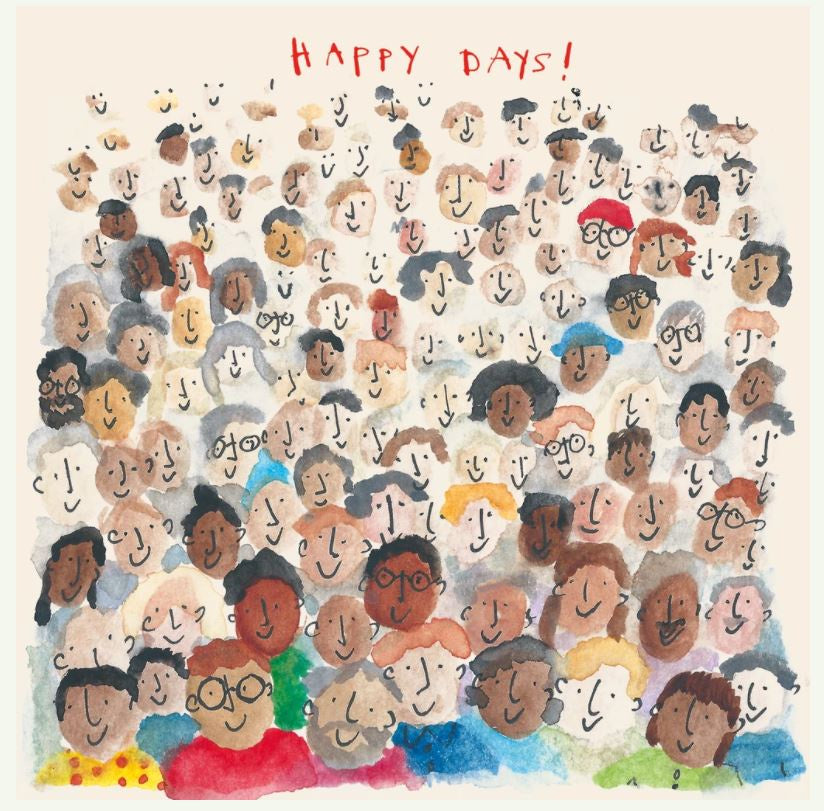 Happy Days Crowd Card