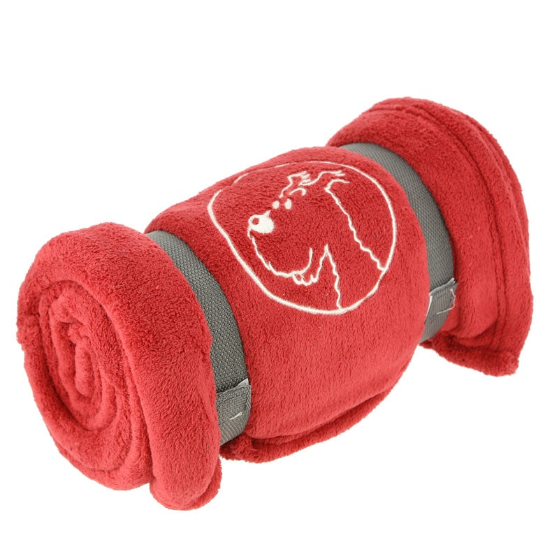Snowy Red Throw