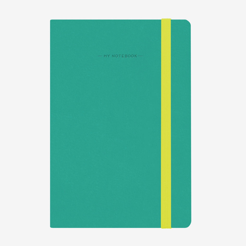 Medium Lined Turquoise Notebook