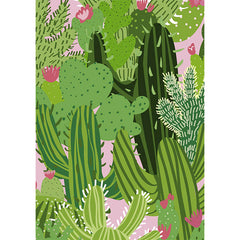 Cacti on Pink A3 Print