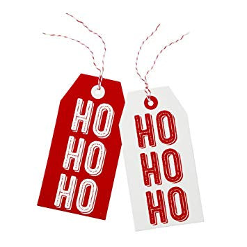 8 Ho Ho Ho Christmas Tags