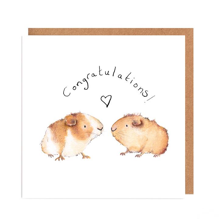 Carri and Gary Congratulations Card by Catherine Rayner