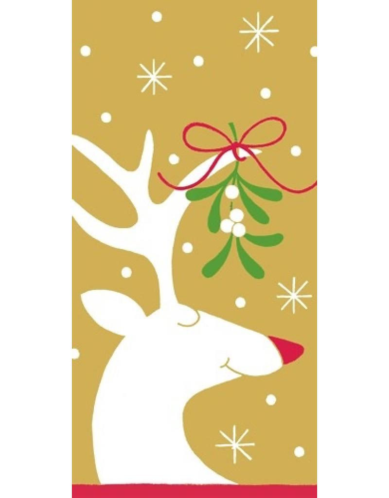 Gold Under the Mistletoe Pack of Tissues