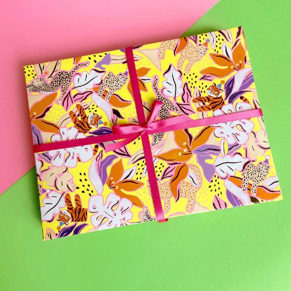 Leopard and Tiger Party Sheet Wrap