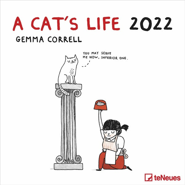 A Cat’s Life 2022 Wall Calendar by Gemma Correll