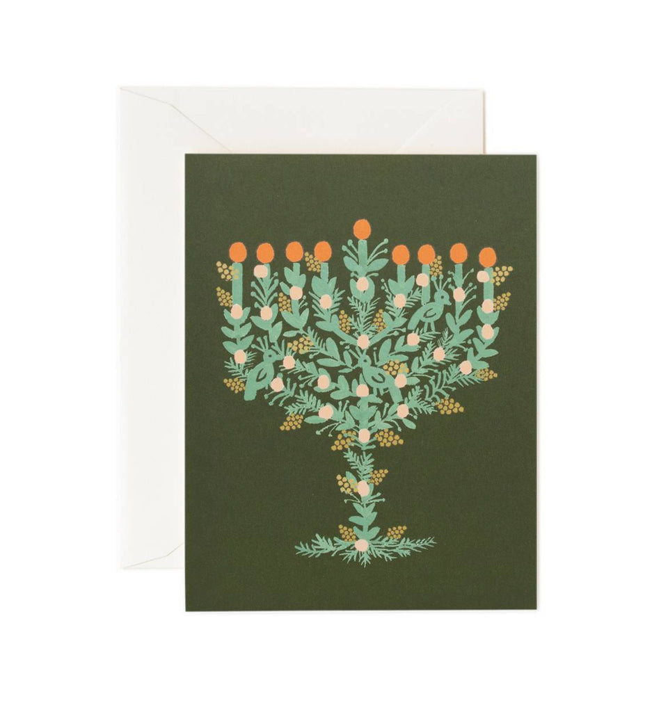 Illustrated Menorah Card