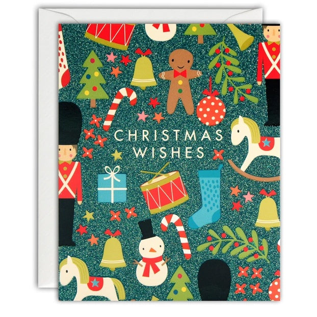 Christmas Toys Pattern Mini Pack of 5 Cards
