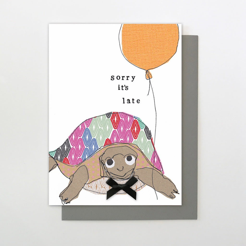 Sorry it's Late Tortoise Belated Birthday Cards