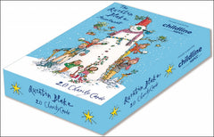 Quentin Blake Assorted Cards Charity Box of 20 Christmas Cards