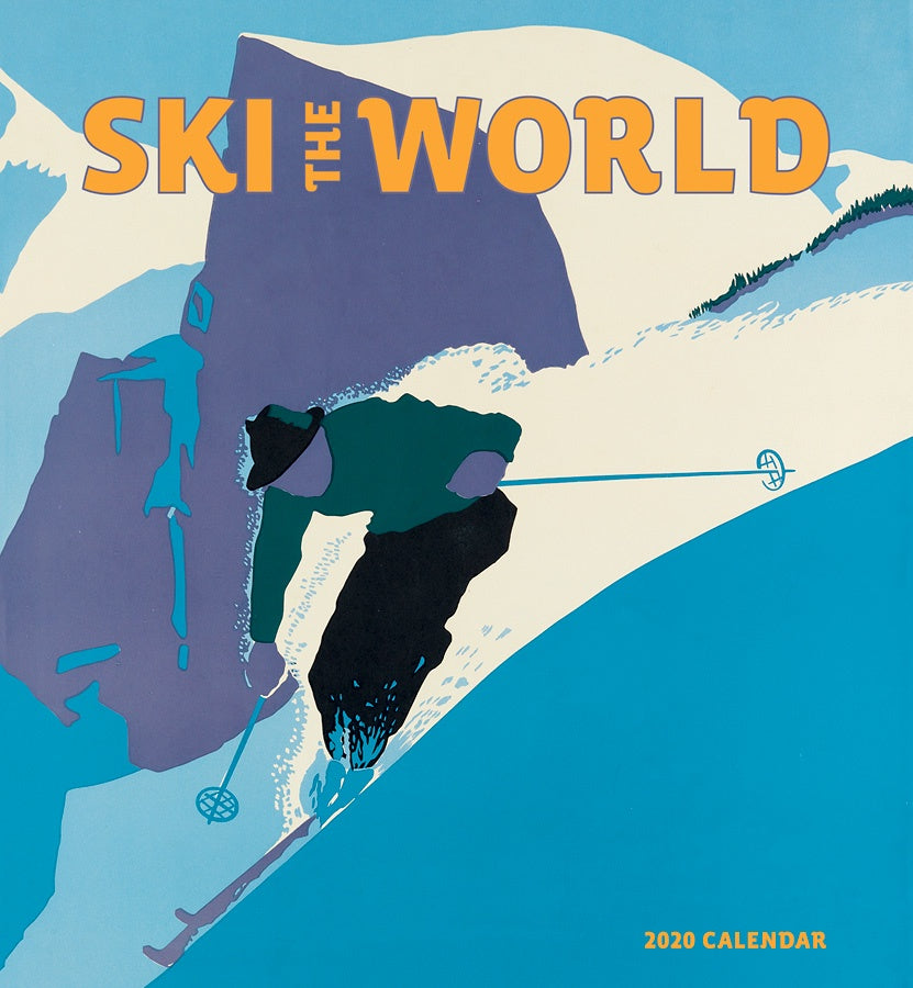 Ski the World 2020 Wall Calendar