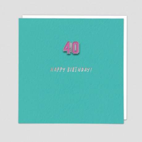 Forty Pin Badge Card