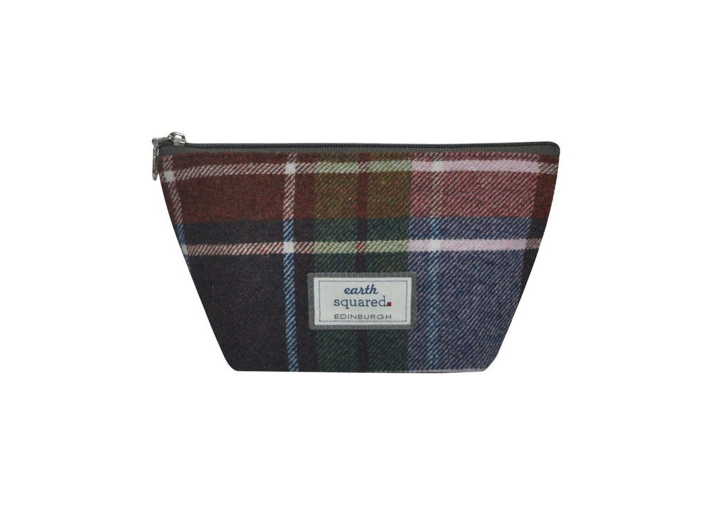 Damson Tweed Small Makeup Bag