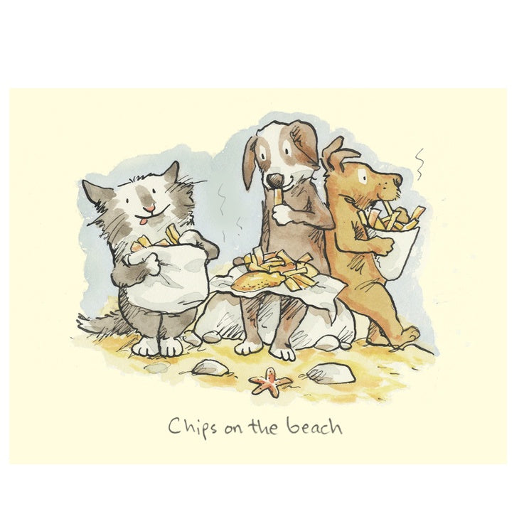 Chips On The Beach Card
