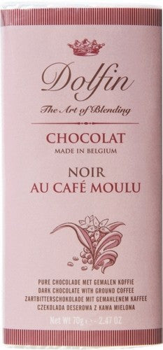 Dolfin Dark Chocolate With Ground Coffee