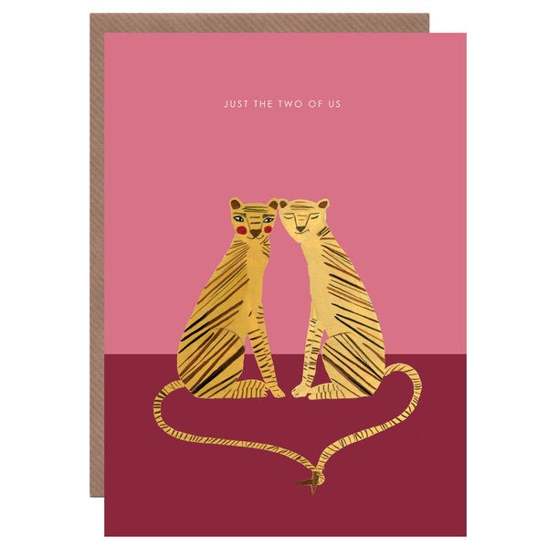 Just The Two Of Us Tiger Card
