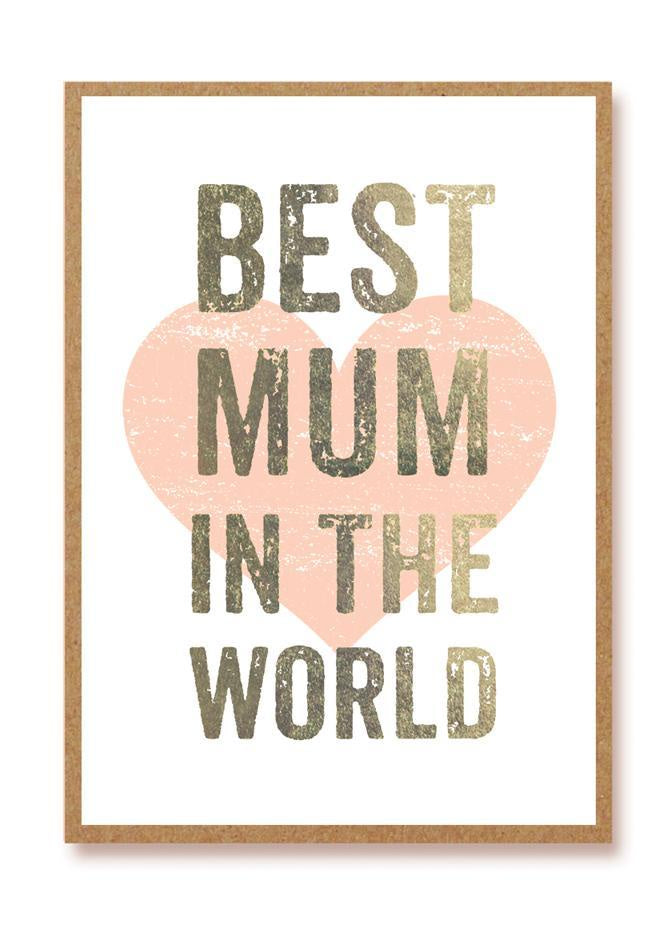 Best Mum in the World Card