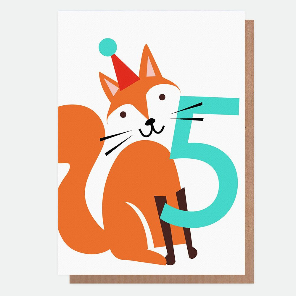 Age 5 Fox Card