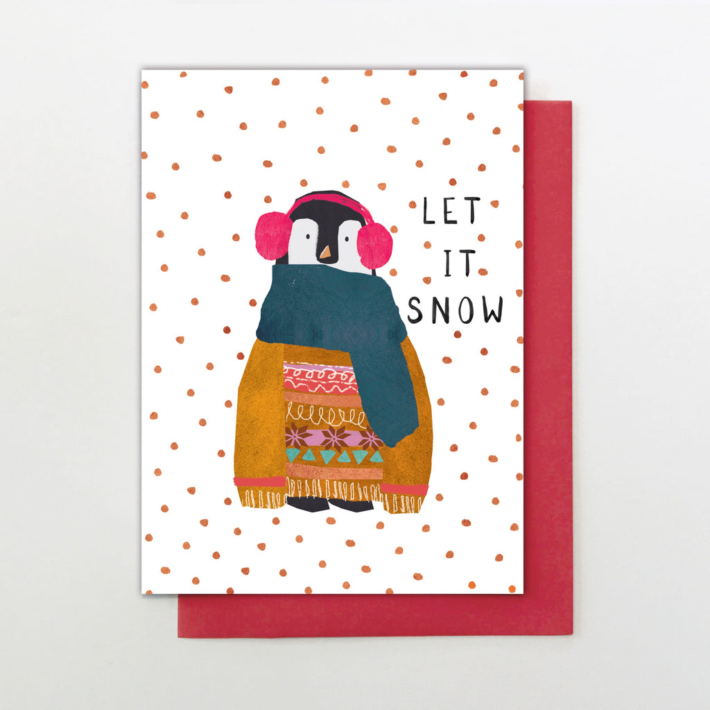 Let It Snow Penguin Card