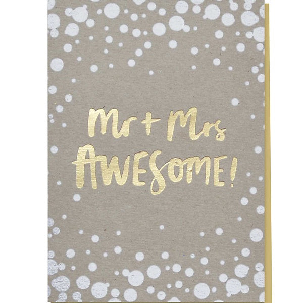 Mr and Mrs Awesome Card