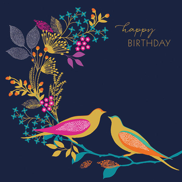 Happy Birthday Two Birds Card