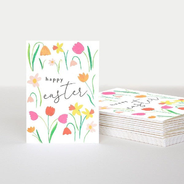 Happy Easter Wild Flowers Pack of 10 Cards