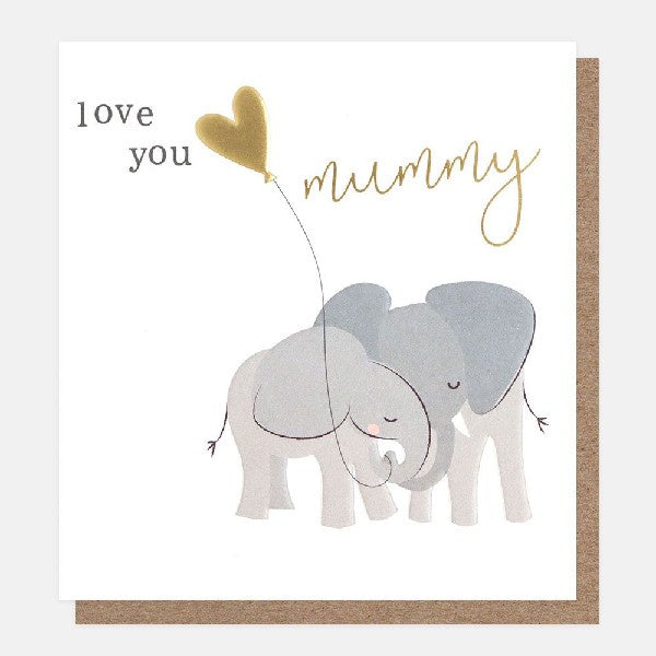 Love You Mummy Elephant Mother's Day Card