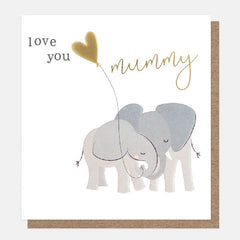 Love You Mummy Elephant Mother's Day Card