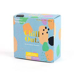 Chill Out Vanilla, Jasmine and Valerian Scented Set of 8 Shower Steamers