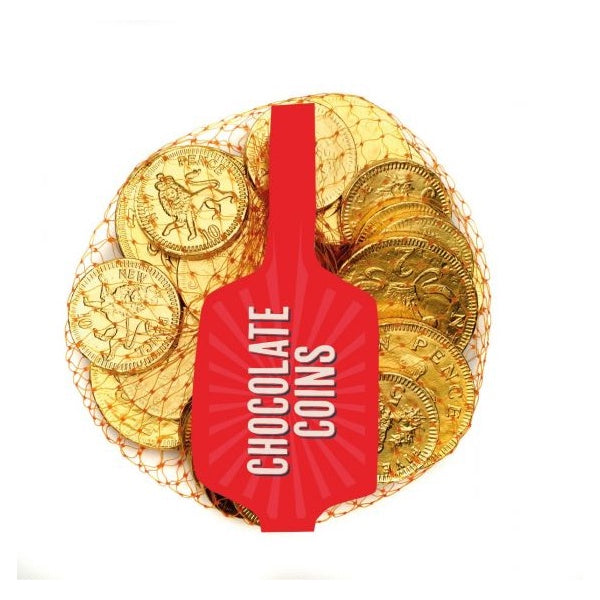 Gold Net Milk Chocolate Coins 100g