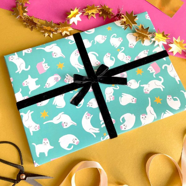 Christmas Kitties Sheet Wrap
