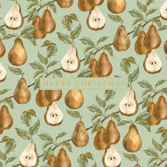 Merry Christmas Pears Card Pack
